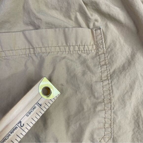 Aerie Cargo Pants Women’s Medium Tan Straight High Rise Elastic Waist Drawstring - Picture 10 of 15